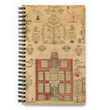 Antique Dutch Sampler Spiral notebook