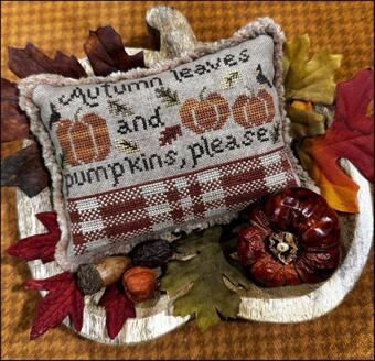 Autumn Leaves and Pumpkins Please - Needlework Marketplace 2024