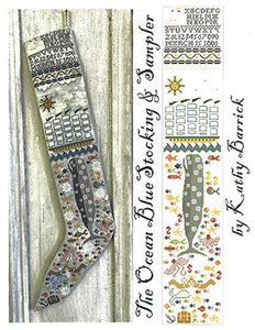 Ocean Blue Stocking and Sampler