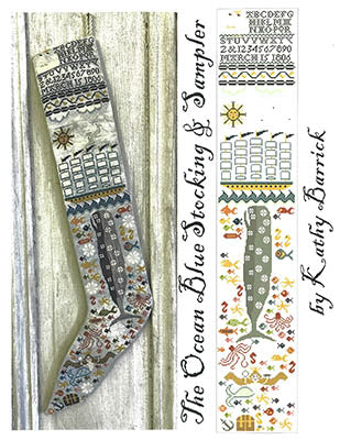 Ocean Blue Stocking and Sampler