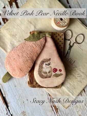 Velvet Pink Pear Needle Book