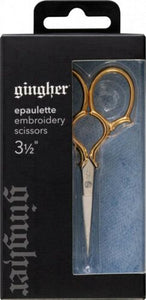 Gingher Gold Handled Epaulette Embroidery Scissors