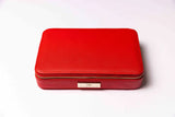 Hand and Lock Forget me not Embroidery Case - Red