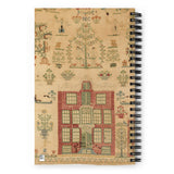 Antique Dutch Sampler Spiral notebook
